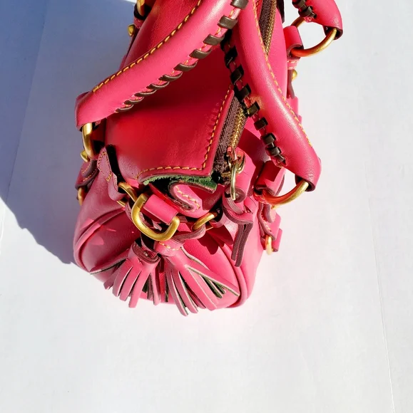 Dooney & Bourke Florentine Nano Satchel Fuchsia EUC - Picture 7 of 12